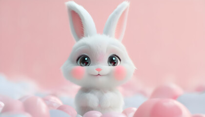 Fototapeta premium a cute rabbit Generative AI