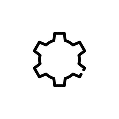 settings icon symbol vector template