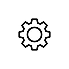 settings icon symbol vector template
