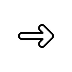 arrow, right icon symbol vector template