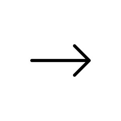 arrow, right icon symbol vector template