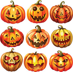 Halloween pumpkin collection