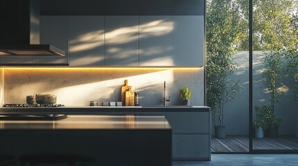 Elegant affordable modern kitchens with chic lighting and storage solutions picture