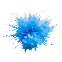 A vibrant blue splash captures the essence of creativity and energy, perfect for artistic projects and dynamic backgrounds.