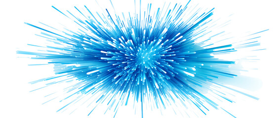 Fototapeta premium Vibrant blue burst design perfect for backgrounds, textures, and digital art projects. Eye-catching and energetic visual impact.