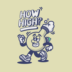 Cartoon character vector vintage retro