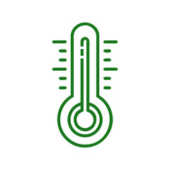 Thermometer icon, temperature measurement and healthcare concept