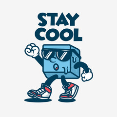 Cartoon character vector vintage retro