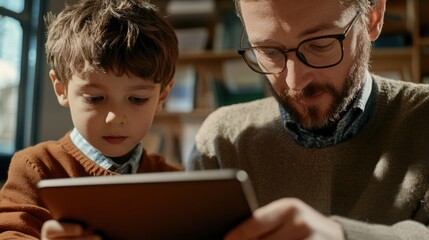 Engaging Family Moment in Library