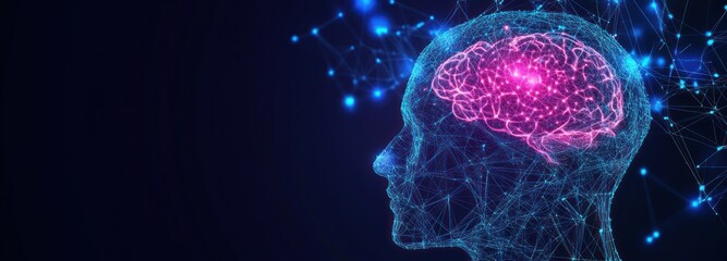 Digital Brain Illustration