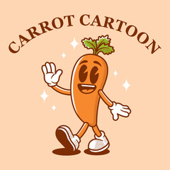 Cartoon character vector vintage retro