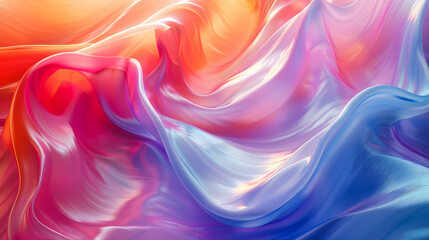 Obraz premium Abstract background. Colorful twisted shapes in motion, Digital art for poster, flyer, banner background 