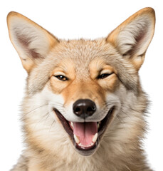 Fototapeta premium PNG Smiling coyote mammal animal wolf.