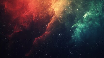 Obraz premium A vibrant, colorful fireworks background with a dark, open sky for text 