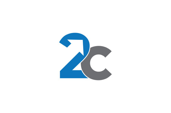 2c logo design vector templet, 2C Letter Initial Logo Design Template Vector Illustration, 2nd Chance - Number Letter 2C Logo 