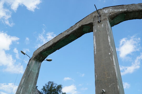 Concrete structure called "Mucholapka" (fly catcher) built by Nazi Germany in Ludwikowice Klodzkie, Poland