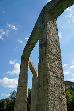 Concrete structure called "Mucholapka" (fly catcher) built by Nazi Germany in Ludwikowice Klodzkie, Poland