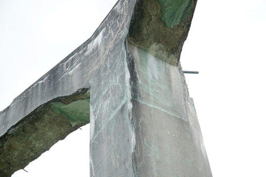 Concrete structure called "Mucholapka" (fly catcher) built by Nazi Germany in Ludwikowice Klodzkie, Poland
