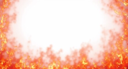 Obraz premium Fiery Flame Frame Background - Dynamic Burning Border for Intense Designs png 