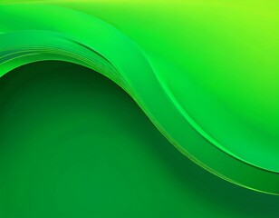 Fototapeta premium Abstract Green Wave 