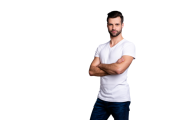 Portrait of nice attractive charming fabulous hipster entrepreneur ready work worker true expert dressed fashionable clothing clothes he his good-looking isolated grey background