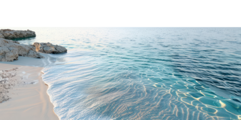 PNG Serene coastal beach desktop wallpaper