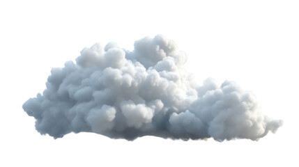 Cloud on transparent background, cut out, PNG