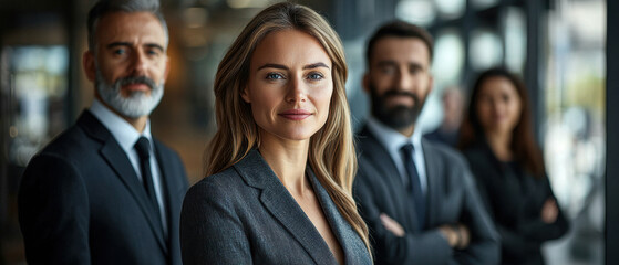 Business professional Excellence,  Portrait of an excellence businessmen and businesswomen, professional team