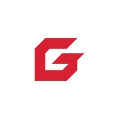 Geometric Letter G logo design vector template