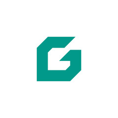 Geometric Letter G logo design vector template