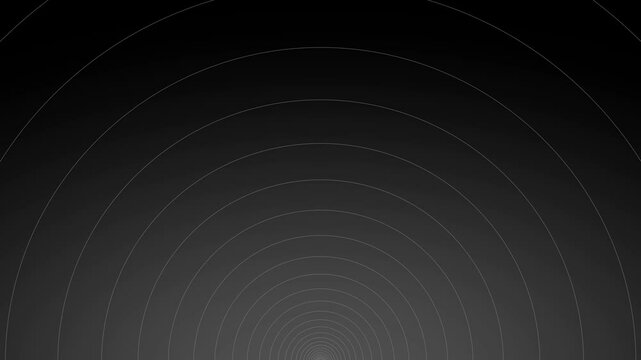 black background with wave lines below. 4K Loopable echo footage