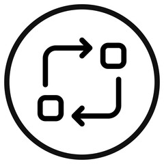 Editable vector data transfer synchronization icon. Part of a big icon set family. Perfect for web and app interfaces, presentations, infographics, etc