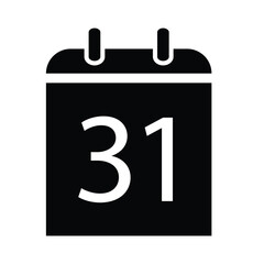 Thirty One Calendar Icon Design