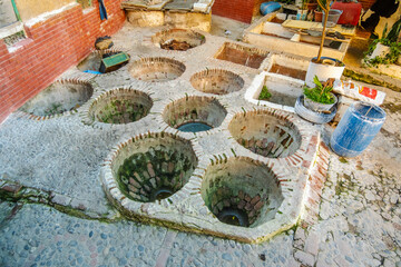 Tannery Tanks in Fes, Morocco for Dyeing Leather