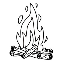 Bonfire doodle