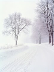 Obraz premium Serene Winter Scenery