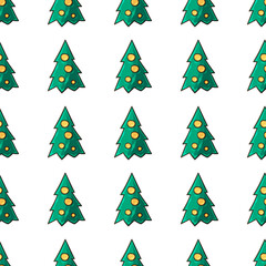 Christmas holidays. Seamless pattern in hand draw style