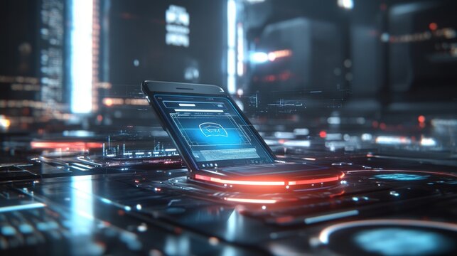 A futuristic mobile voting app designed for the American election secure biometric authentication