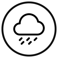 Editable heavy rainfall vector icon. Part of a big icon set family. Perfect for web and app interfaces, presentations, infographics, etc