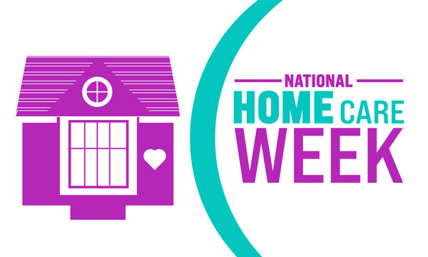 November is National Home Care and Hospice Month background template. Holiday concept. suitable for placard, background,Greeting Card, Poster design template with text inscription, standard Social Med