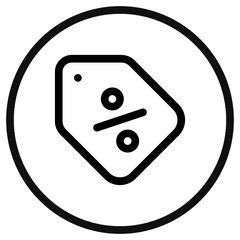 Editable price tag, discount label vector icon. Part of a big icon set family. Perfect for web and app interfaces, presentations, infographics, etc