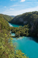 View of lower lakes at Pltivice Lakes National Park, Croatia © arkanoide