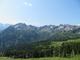 Bergblick im Sommer 