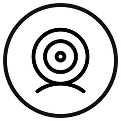Editable vector webcam desktop camera icon. Part of a big icon set family. Perfect for web and app interfaces, presentations, infographics, etc