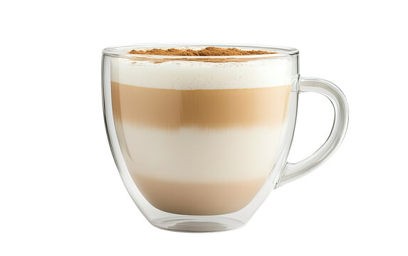 Extreme front view of creamy vanila on white background,png
