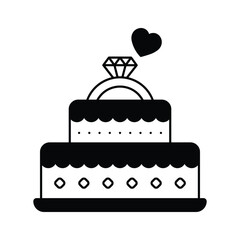 A multi tiered wedding cake symbolizing the sweet start of marriage