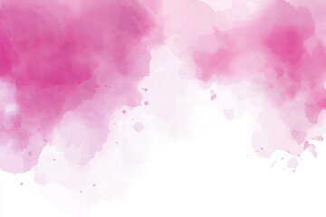 A pink watercolor brush paints a stylized striped card across a liquid colour background with aquarelle abstract hand drawn paper texture.