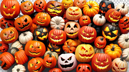 halloween pumpkin set, Halloween pumpkins