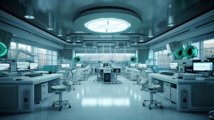 Futuristic Laboratory Interior