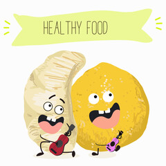 Pomelo fruit, tropical exotic citrus, vector isolated food icon, funny character. Pummelo or shaddock fruits , tropic farm juicy exotic fruits harvest, sweet fruity dessert. Hand drawn vector.